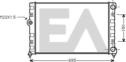 EACLIMA 31R77040 - Радиатор, охлаждение двигателя www.avaruosad.ee