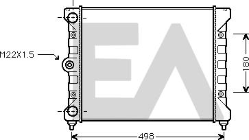 EACLIMA 31R77017 - Радиатор, охлаждение двигателя www.avaruosad.ee