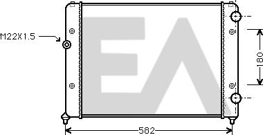 EACLIMA 31R77085 - Radiator, engine cooling www.avaruosad.ee
