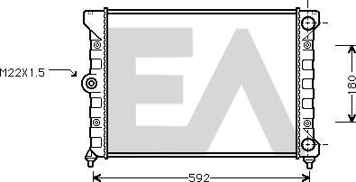 EACLIMA 31R77039 - Радиатор, охлаждение двигателя www.avaruosad.ee