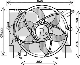 EACLIMA 33V07012 - Fan, radiator www.avaruosad.ee