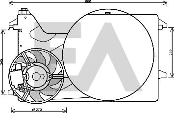 EACLIMA 33V22038 - Fan, radiator www.avaruosad.ee