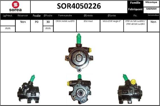 EAI SOR4050226 - Hydraulic Pump, steering system www.avaruosad.ee