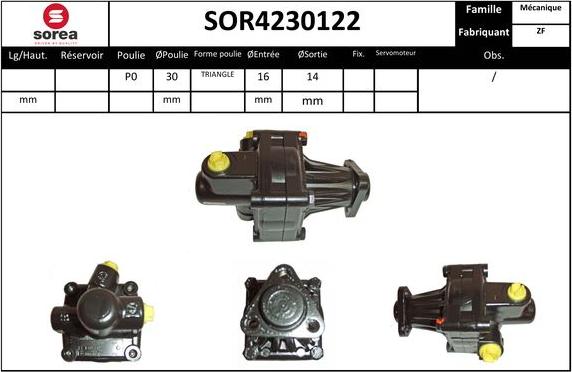 EAI SOR4230122 - Hydraulic Pump, steering system www.avaruosad.ee