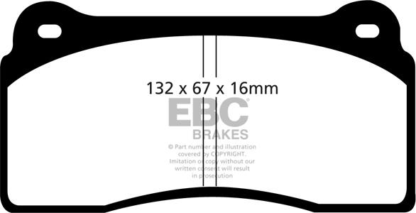 EBC Brakes DP41110R - Brake Pad Set, disc brake www.avaruosad.ee