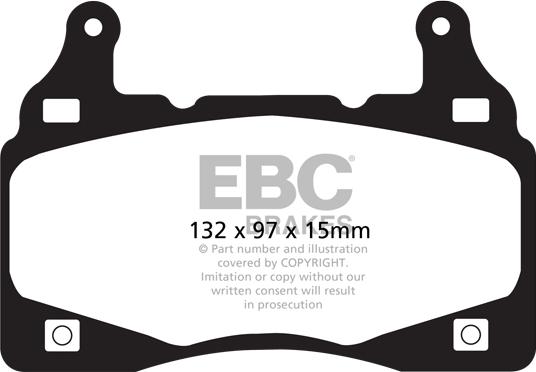 EBC Brakes DP31895C - Brake Pad Set, disc brake www.avaruosad.ee