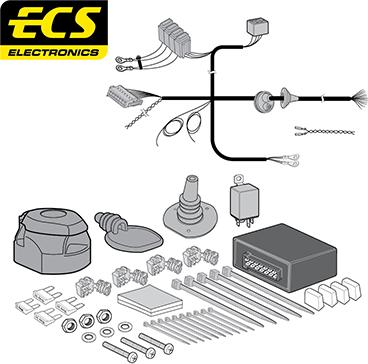 ECS BW02813U - Electric Kit, towbar www.avaruosad.ee