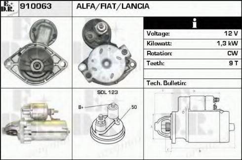 EDR 910063 - Starter www.avaruosad.ee