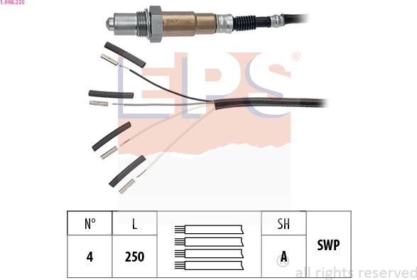 EPS 1.998.235 - Sonda Lambda www.avaruosad.ee