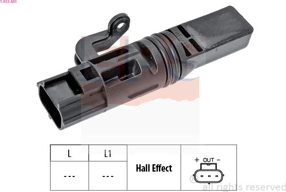 EPS 1.953.481 - Sensor, speed www.avaruosad.ee