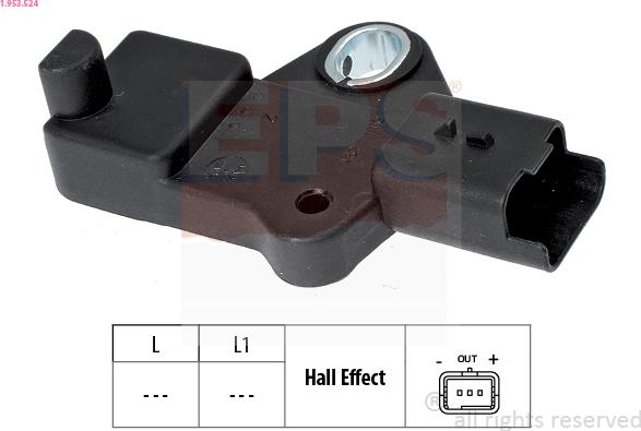 EPS 1.953.524 - Capteur d'angle, vilebrequin www.avaruosad.ee