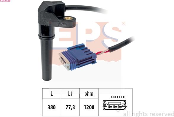 EPS 1.953.618 - RPM Sensor, automatic transmission www.avaruosad.ee