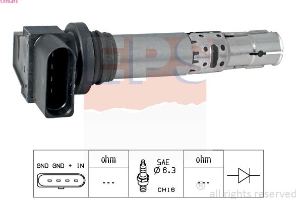 EPS 1.970.474 - Ignition Coil www.avaruosad.ee