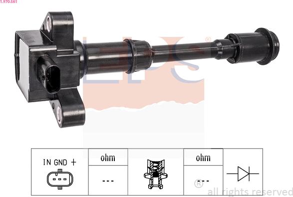 EPS 1.970.561 - Ignition Coil www.avaruosad.ee