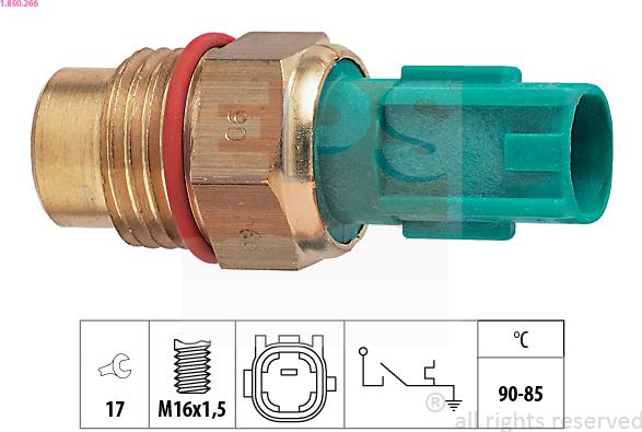 EPS 1.850.266 - Temperatūras slēdzis, radiatora / gaisa kondicioniera ventilators www.avaruosad.ee