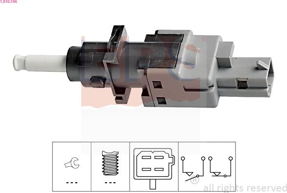 EPS 1.810.196 - Switch, clutch control (cruise control) www.avaruosad.ee