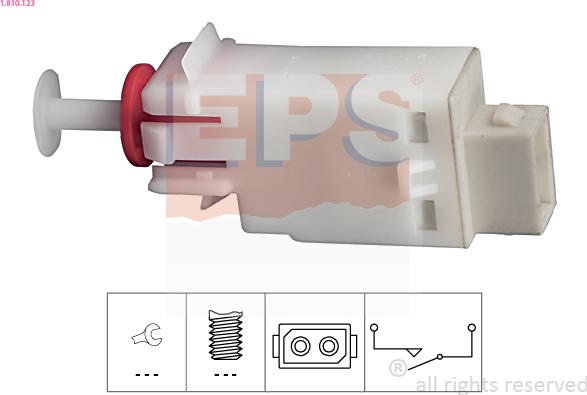 EPS 1.810.123 - Выключатель, привод сцепления (Tempomat) www.avaruosad.ee
