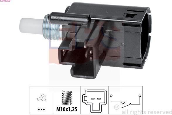 EPS 1.810.257 - Switch, clutch control (cruise control) www.avaruosad.ee