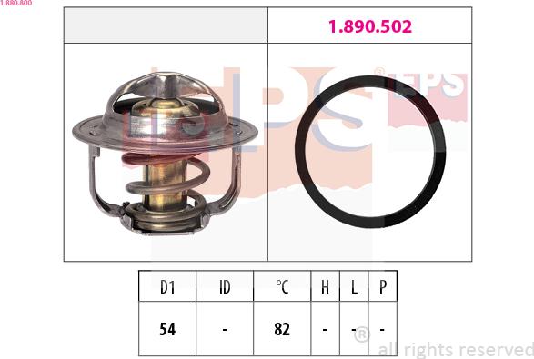 EPS 1.880.800 - Thermostat, coolant www.avaruosad.ee