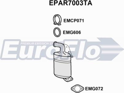 EuroFlo EPAR7003TA - Soot/Particulate Filter, exhaust system www.avaruosad.ee