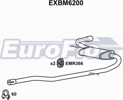 EuroFlo EXBM6200 - Takaäänenvaimentaja www.avaruosad.ee