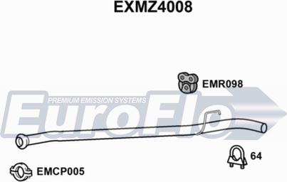 EuroFlo EXMZ4008 - Труба выхлопного газа www.avaruosad.ee