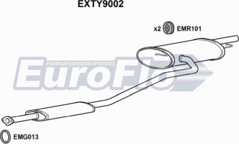 EuroFlo EXTY9002 - Middle-/End Silencer www.avaruosad.ee