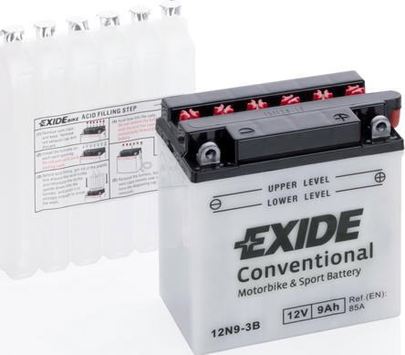 Exide 12N9-3B - Стартерная аккумуляторная батарея, АКБ www.avaruosad.ee