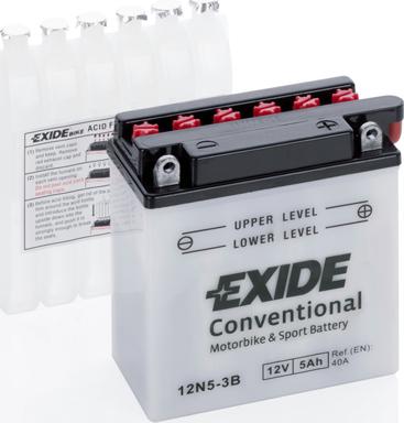 Exide 12N5-3B - Стартерная аккумуляторная батарея, АКБ www.avaruosad.ee