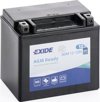 Exide AGM12-12M - Стартерная аккумуляторная батарея, АКБ www.avaruosad.ee