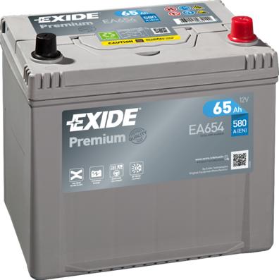 Exide EA654 - Starter Battery www.avaruosad.ee