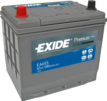 Exide EA655 - Стартерная аккумуляторная батарея, АКБ www.avaruosad.ee