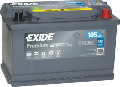 Exide EA1050 - Starter Battery www.avaruosad.ee