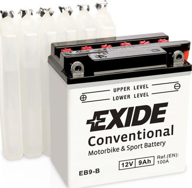Exide EB9-B - Startera akumulatoru baterija www.avaruosad.ee