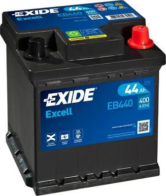 Exide EB440 - Стартерная аккумуляторная батарея, АКБ www.avaruosad.ee