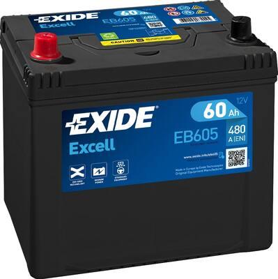 Exide EB605 - Стартерная аккумуляторная батарея, АКБ www.avaruosad.ee