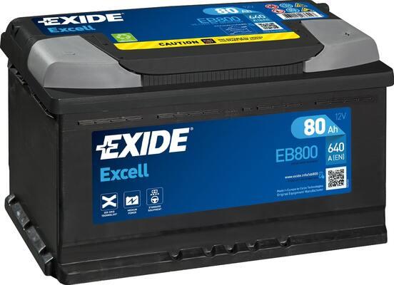 Exide EB800 - Стартерная аккумуляторная батарея, АКБ www.avaruosad.ee