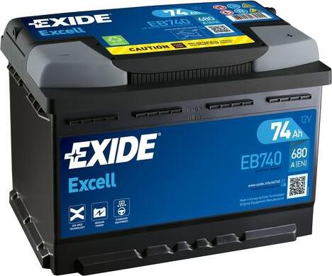 Exide EB740 - Starter Battery www.avaruosad.ee