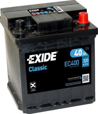 Exide EC400 - Стартерная аккумуляторная батарея, АКБ www.avaruosad.ee