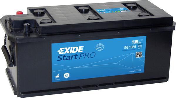 Exide EG1355 - Стартерная аккумуляторная батарея, АКБ www.avaruosad.ee