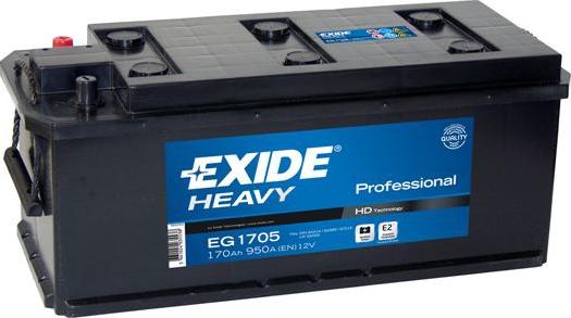 Exide EG1705 - Стартерная аккумуляторная батарея, АКБ www.avaruosad.ee