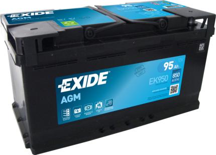 Exide EK950 - Стартерная аккумуляторная батарея, АКБ www.avaruosad.ee