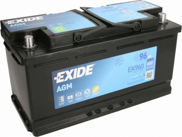 Exide EK960 - Стартерная аккумуляторная батарея, АКБ www.avaruosad.ee
