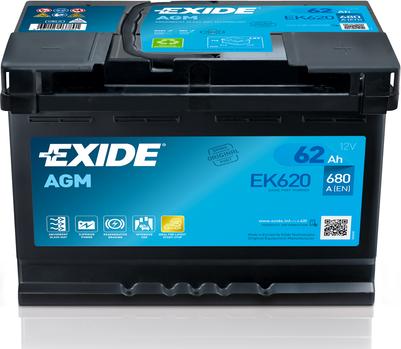 Exide EK620 - Starter Battery www.avaruosad.ee