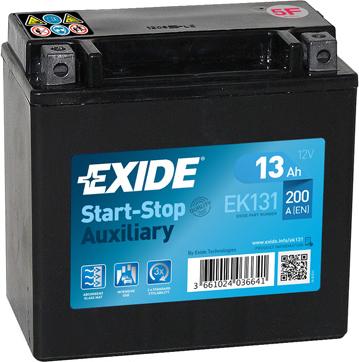 Exide EK131 - Стартерная аккумуляторная батарея, АКБ www.avaruosad.ee