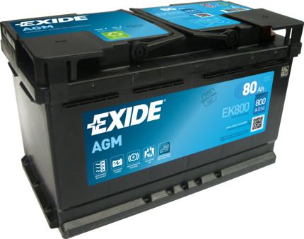 Exide EK800 - Стартерная аккумуляторная батарея, АКБ www.avaruosad.ee