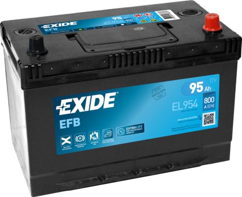 Exide EL954 - Стартерная аккумуляторная батарея, АКБ www.avaruosad.ee