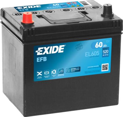 Exide EL605 - Starter Battery www.avaruosad.ee
