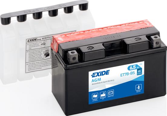 Exide ET7B-BS - Startera akumulatoru baterija www.avaruosad.ee