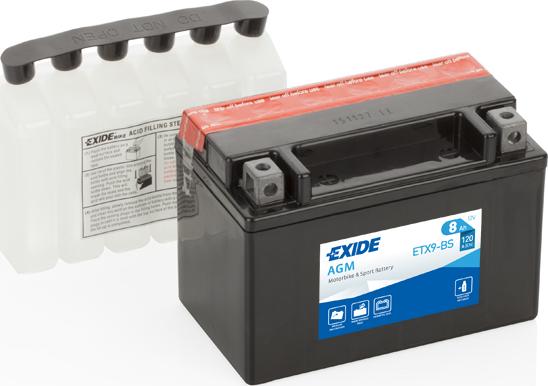 Exide ETX9-BS - Starter Battery www.avaruosad.ee